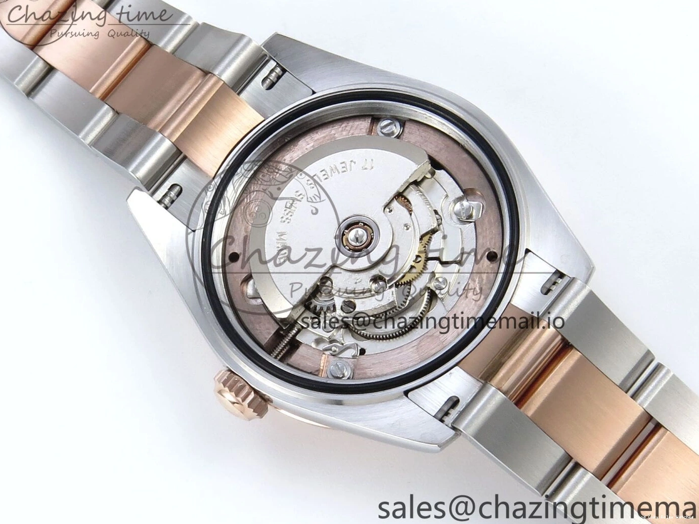 AAA Replica Watches 31 Oyster Dial 904L ETA Diamonds Bezel on RG WrinkleFree Best Diamonds Bracelet DateJust 278381RBR 373 Brown Steel ARF 1:1 SS Edition 1225